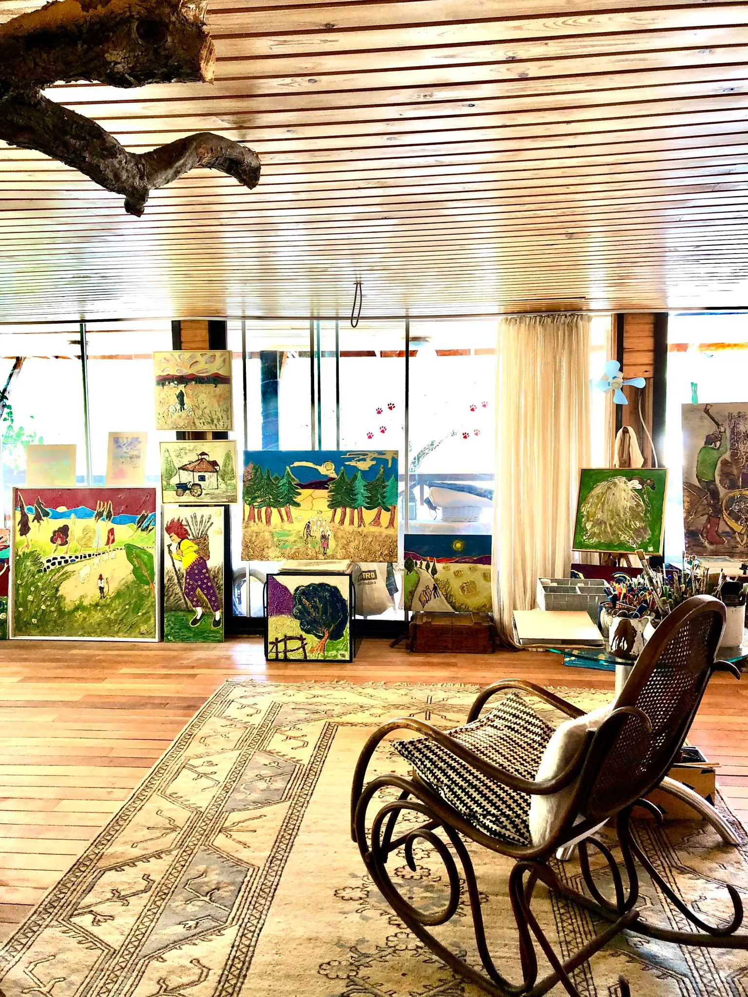 Painting by Nilüfer Örel, contemporary painter based in Bodrum, Türkiye